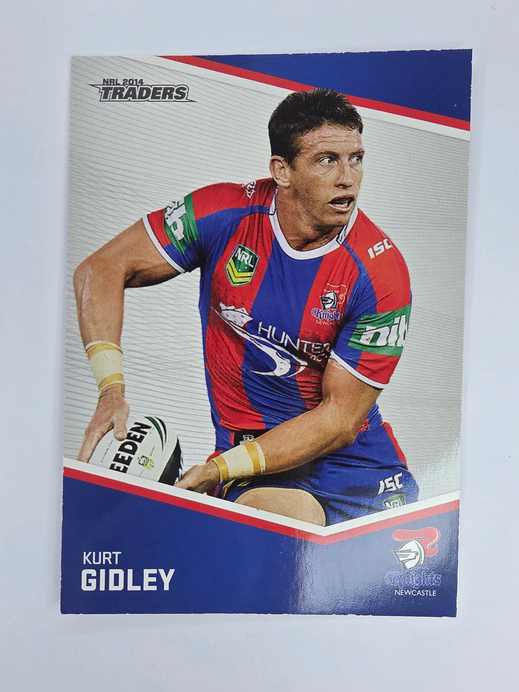 NRL 2014 Traders Base Card #78 Kurt Gidley Newcastle Knights
