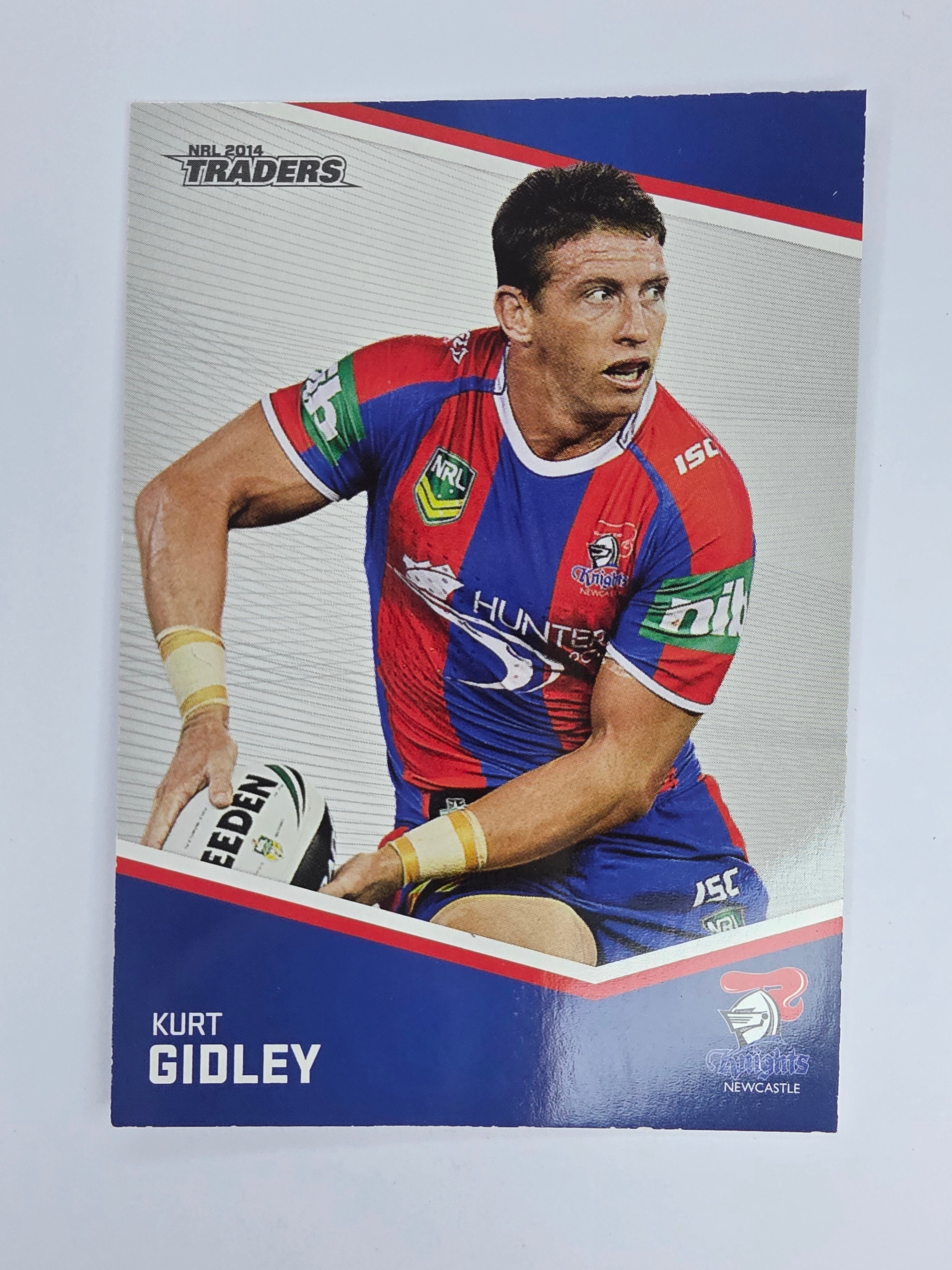 NRL 2014 Traders Base Card #78 Kurt Gidley Newcastle Knights
