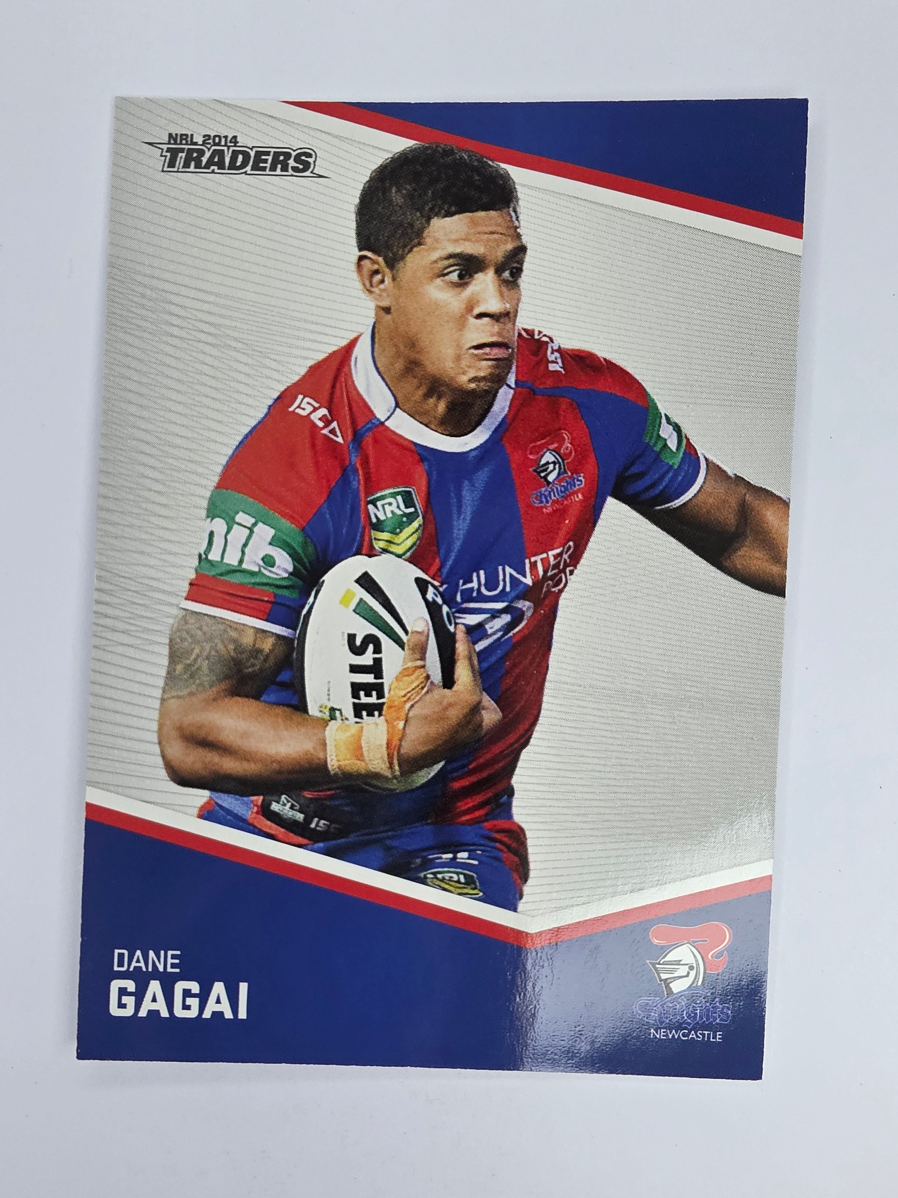 NRL 2014 Traders Base Card #81 Dane Gagai Newcastle Knights