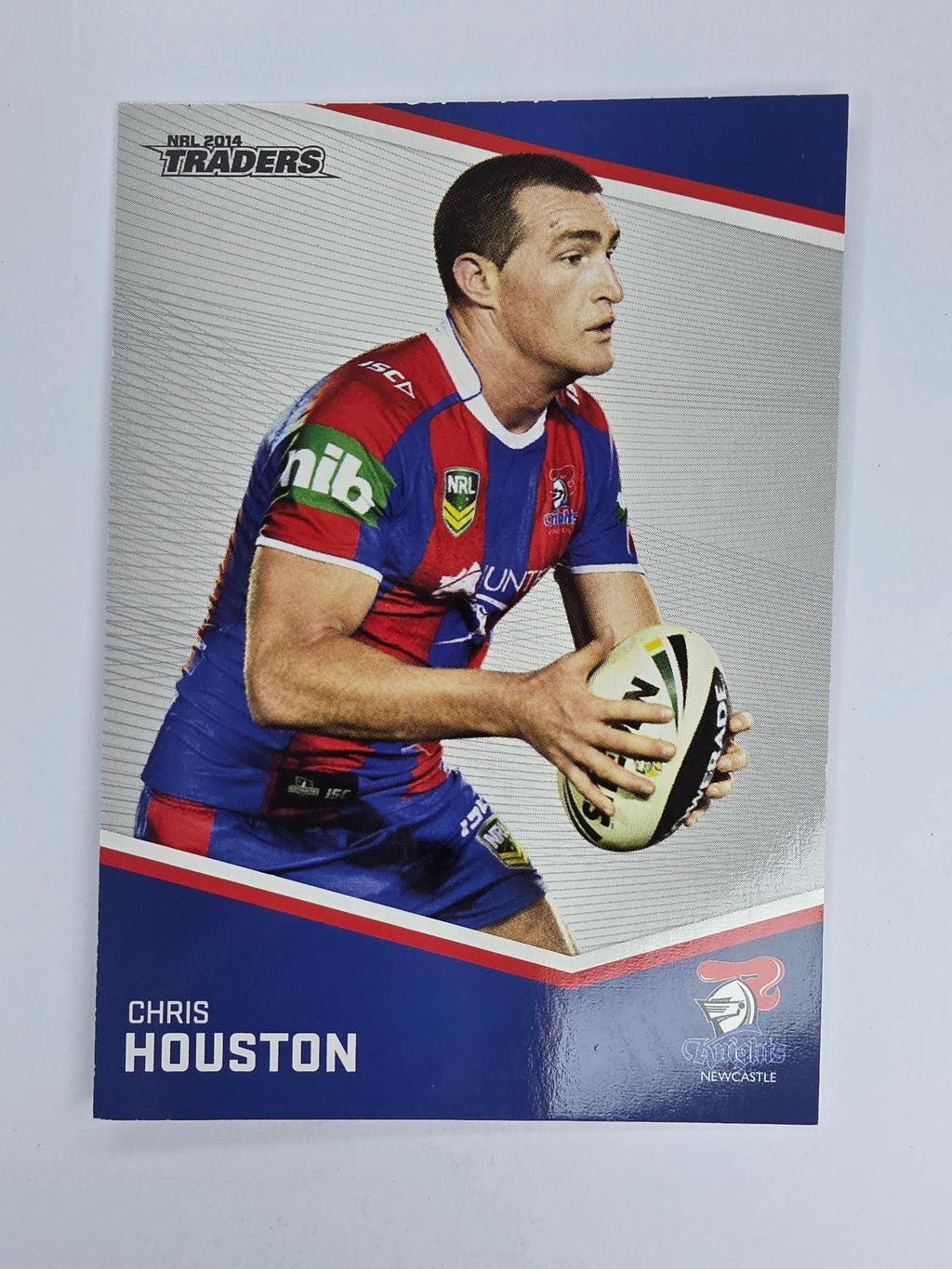 NRL 2014 Traders Base Card #82 Chris Houston Newcastle Knights