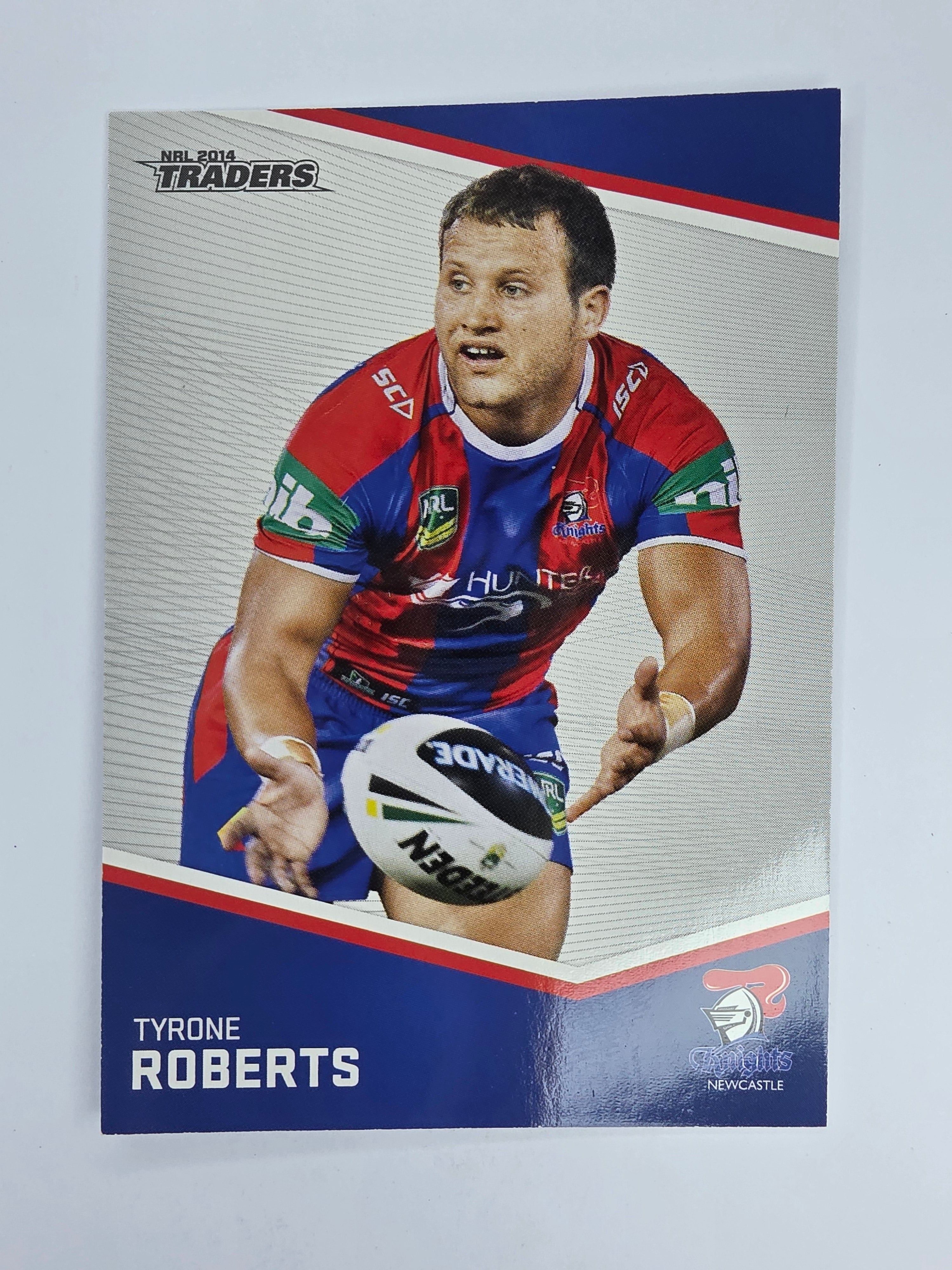 NRL 2014 Traders Base Card #86 Tyrone Roberts Newcastle Knights