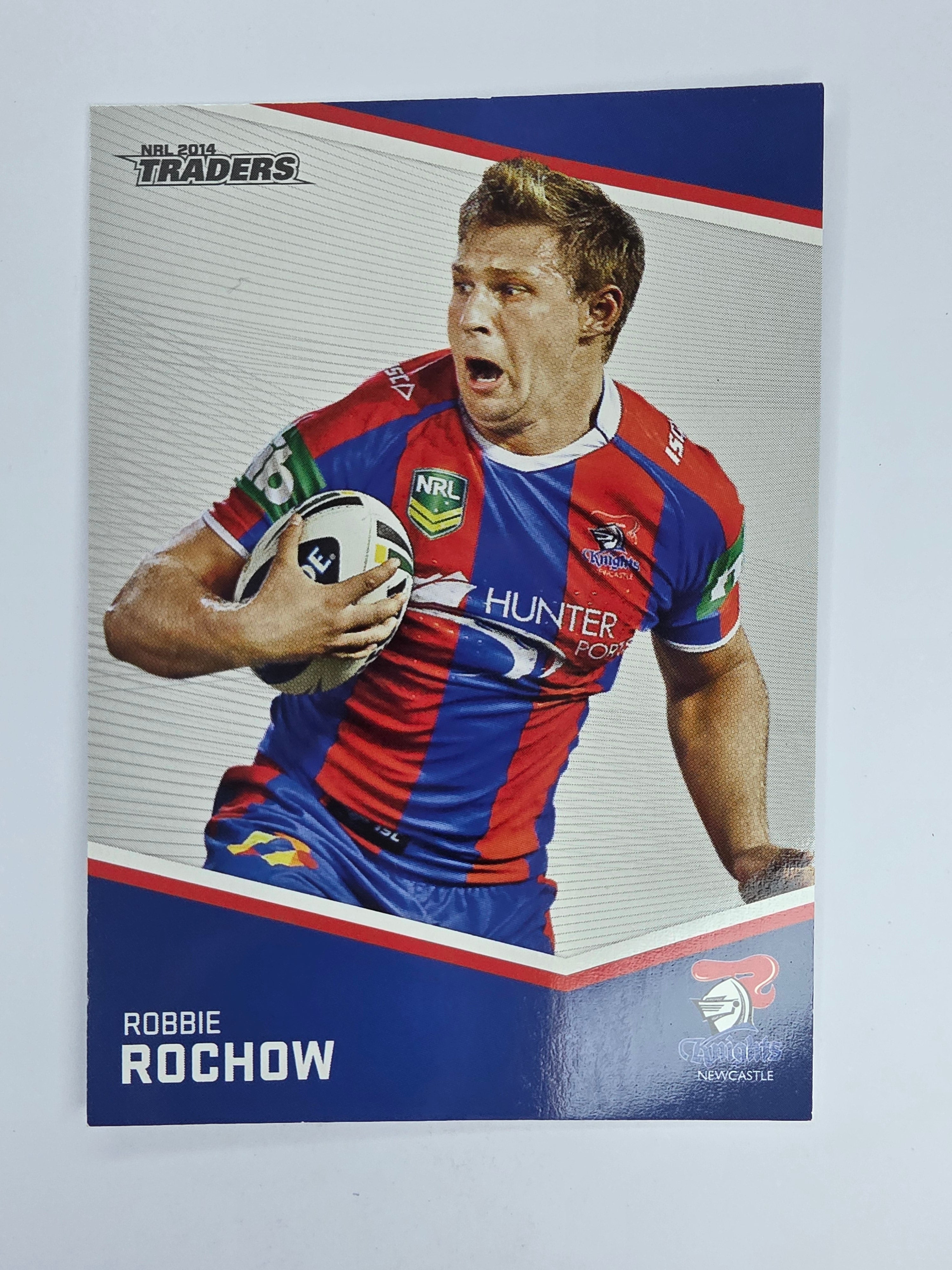 NRL 2014 Traders Base Card #87 Robbie Rochow Newcastle Knights