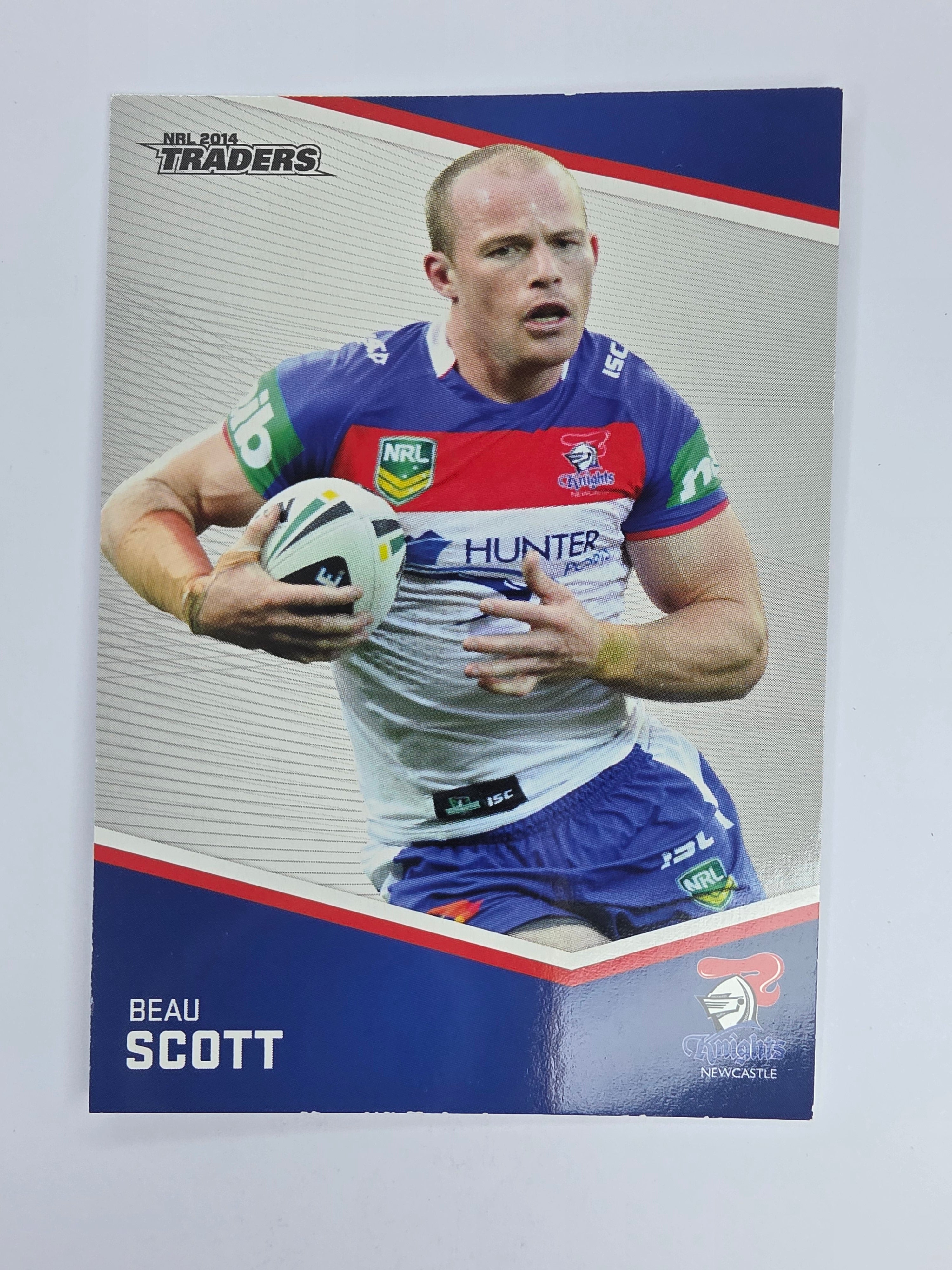 NRL 2014 Traders Base Card #88 Beau Scott Newcastle Knights