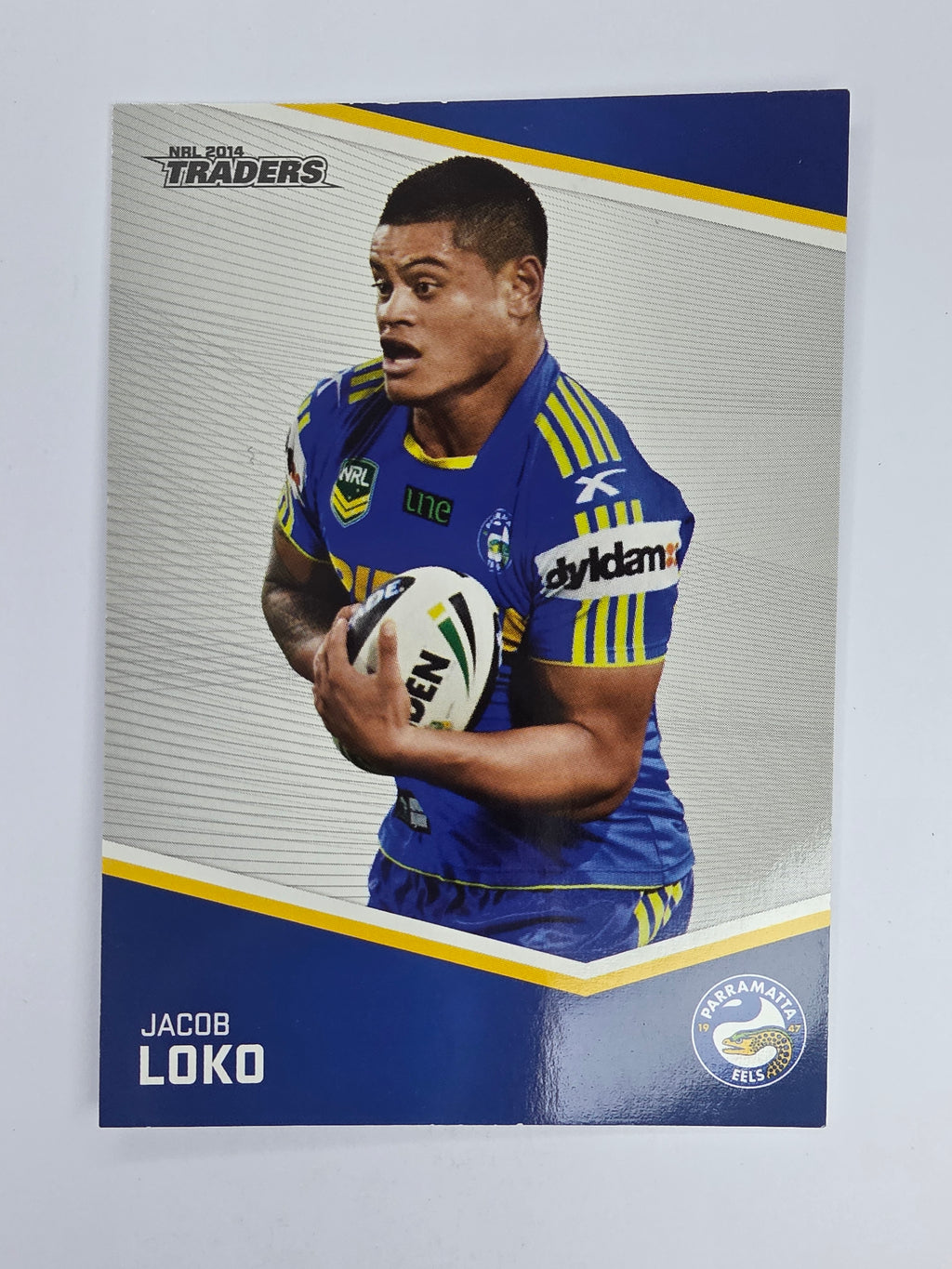 NRL 2014 Traders Base Card #91 Jacob Loko Parramatta Eels
