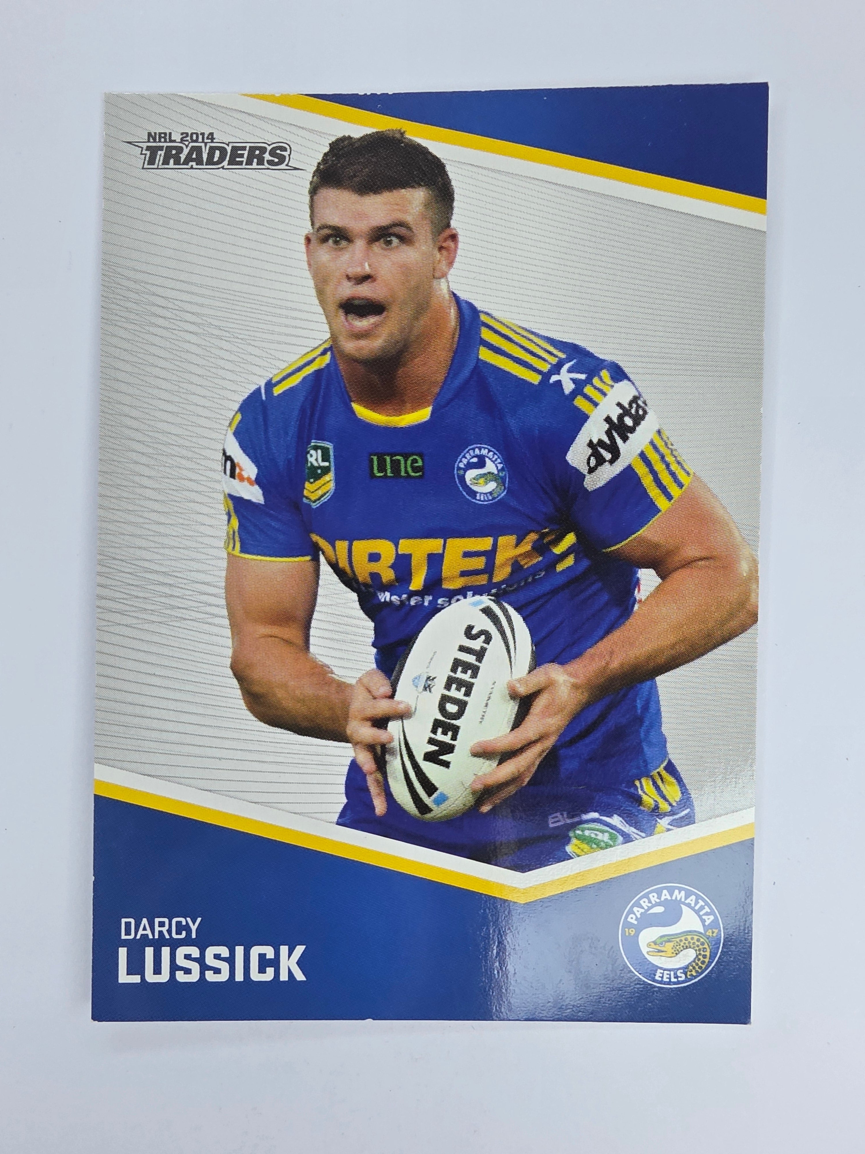 NRL 2014 Traders Base Card #92 Darcy Lussick Parramatta Eels