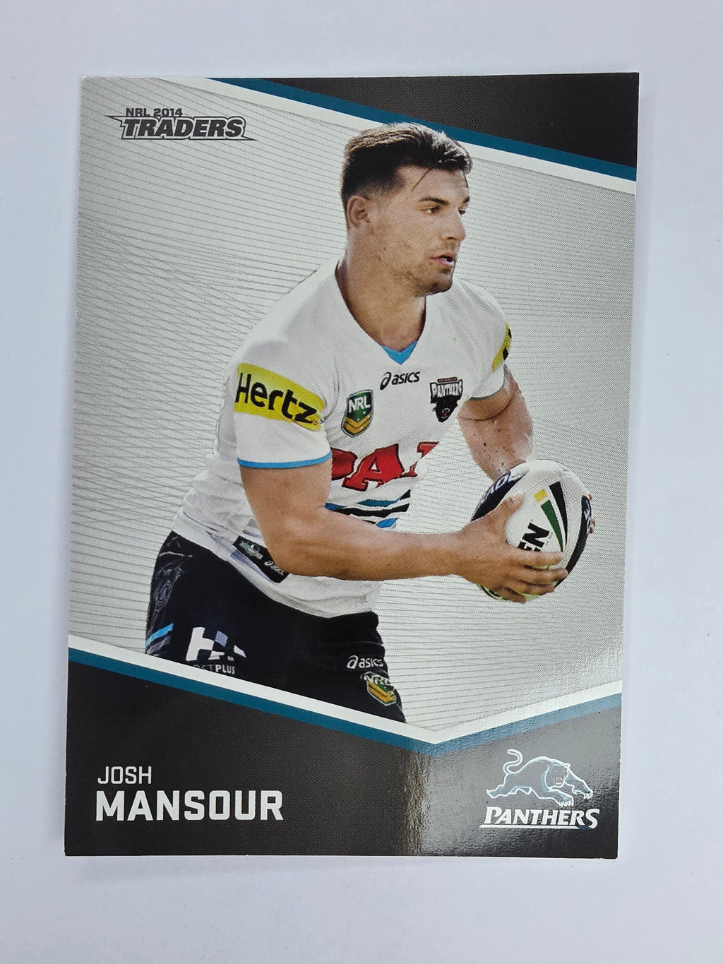 NRL 2014 Traders Base Card #104 Josh Mansour Penrith Panthers