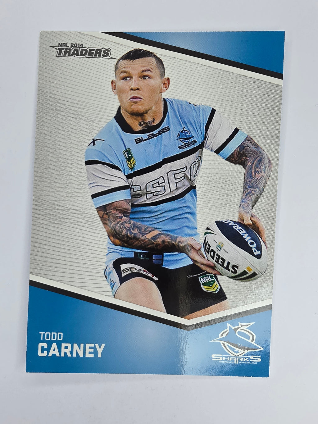 NRL 2014 Traders Base Card #112 Todd Carney Cronulla Sutherland Sharks