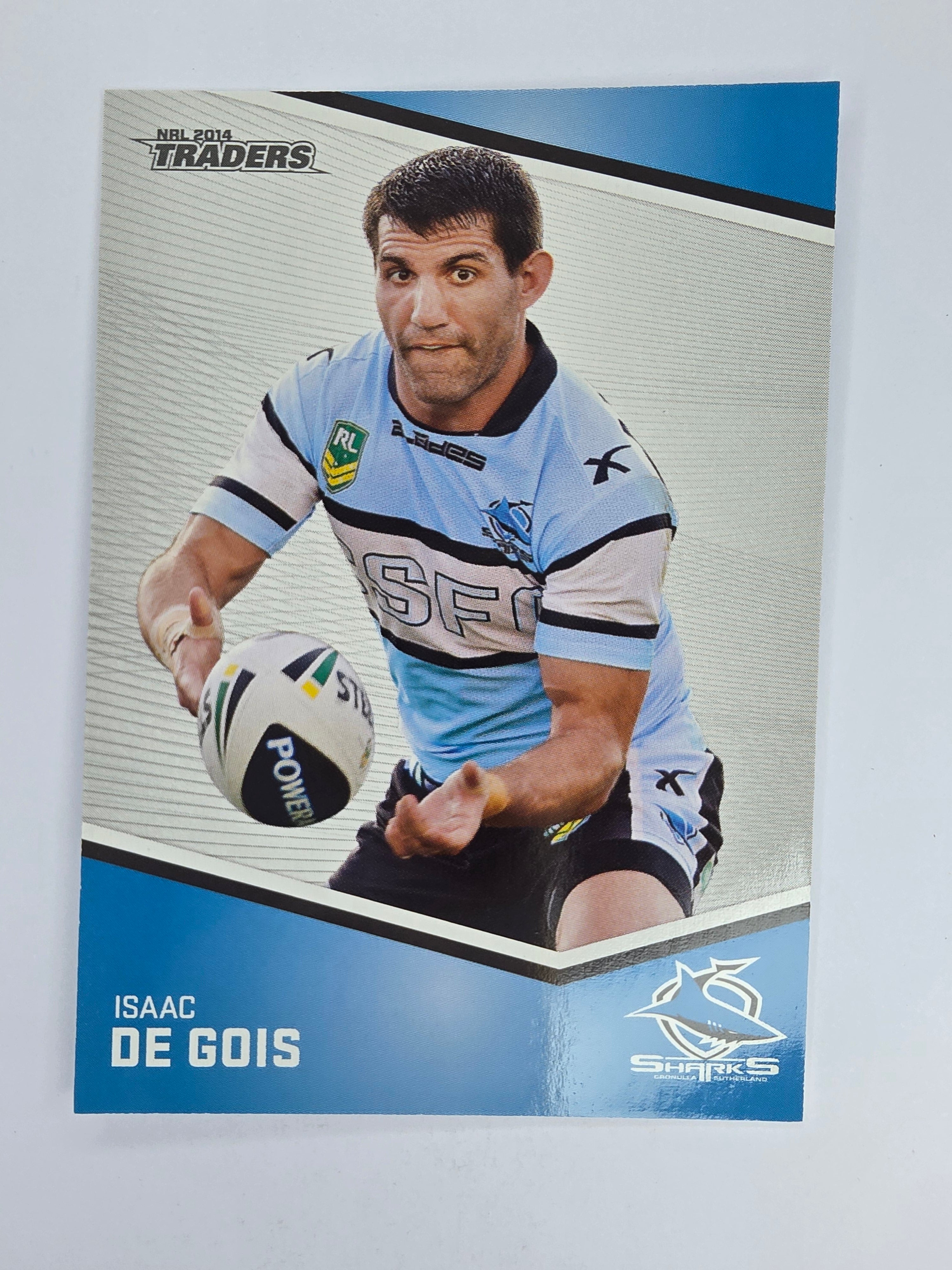 NRL 2014 Traders Base Card #113 Isaac De Gois Cronulla Sutherland Sharks