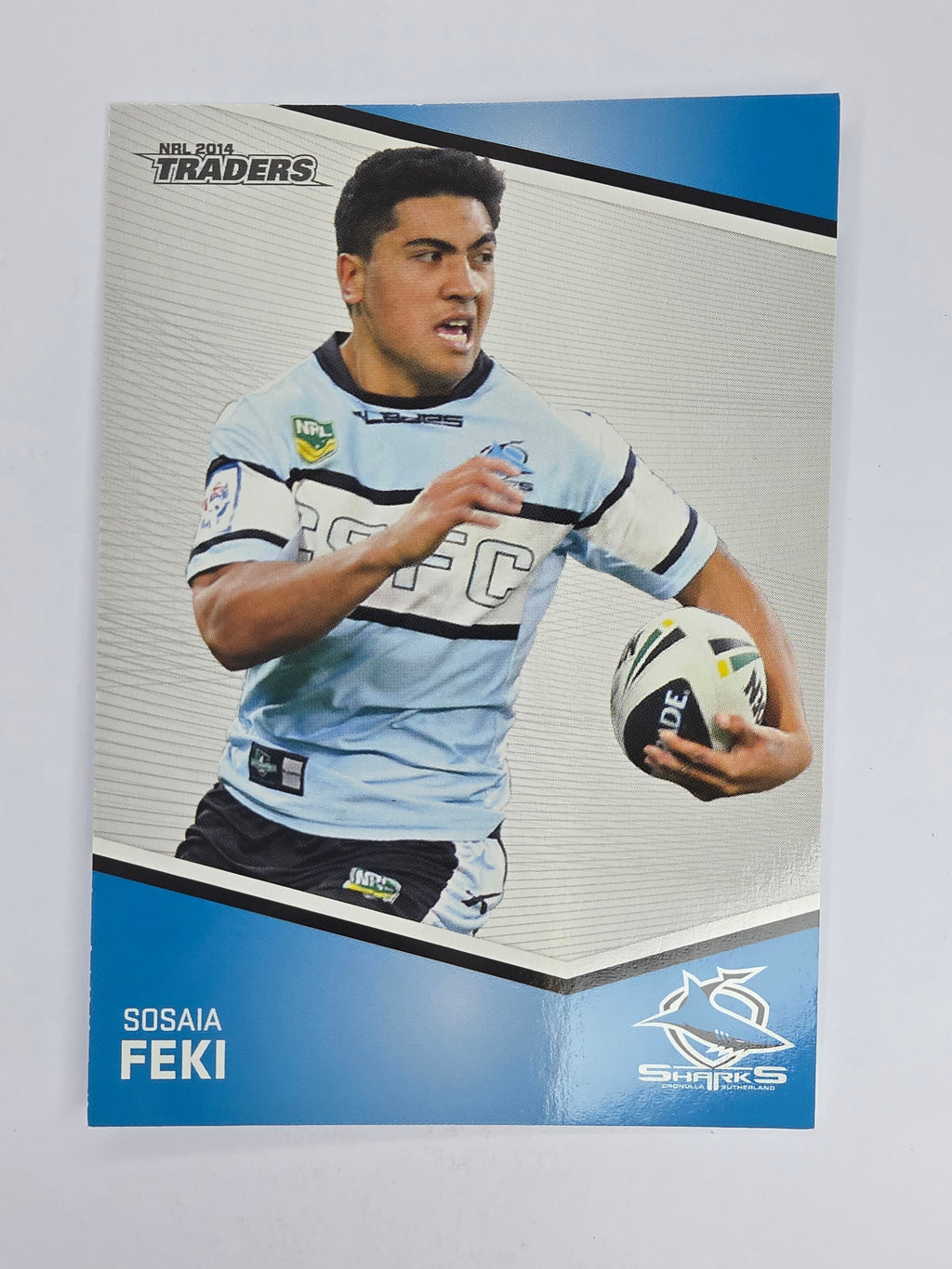 NRL 2014 Traders Base Card #114 Sosaia Feki Cronulla Sutherland Sharks