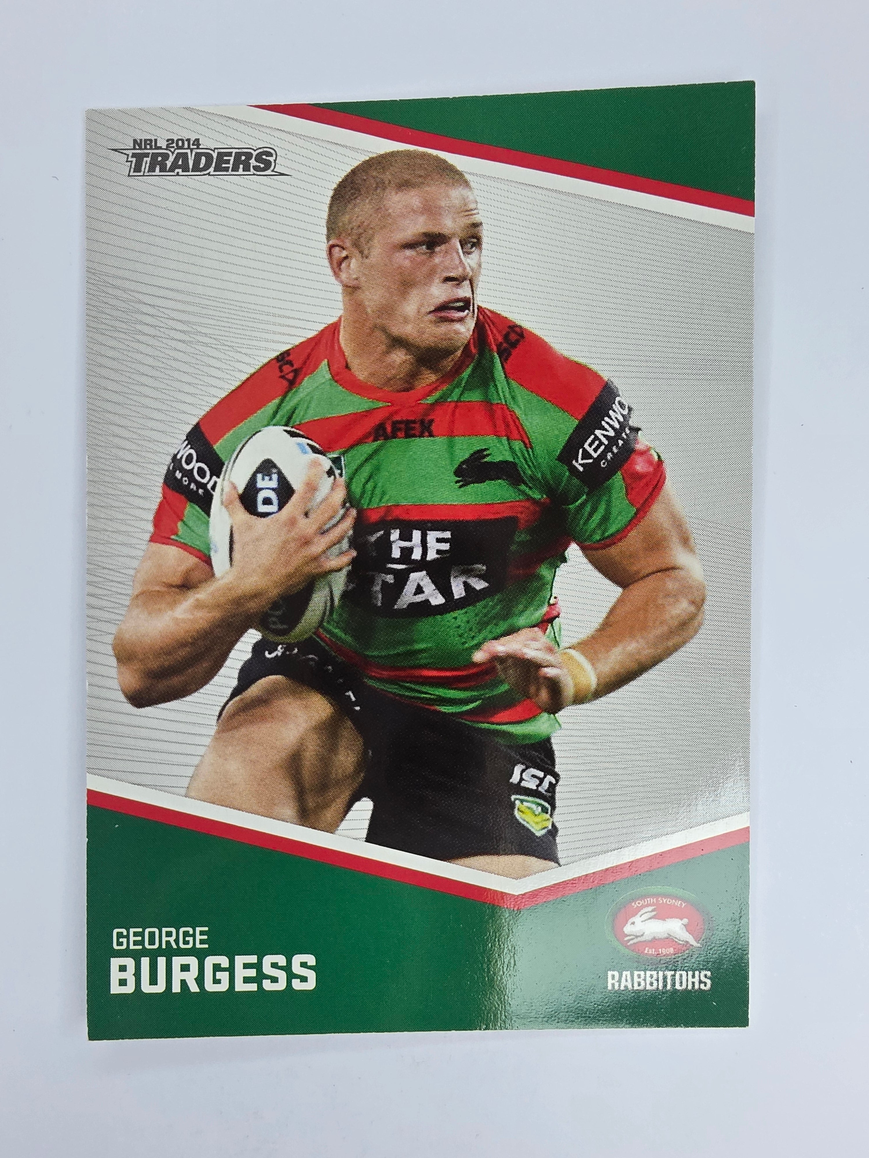 NRL 2014 Traders Base Card #123 George Burgess South Sydney Rabbitohs