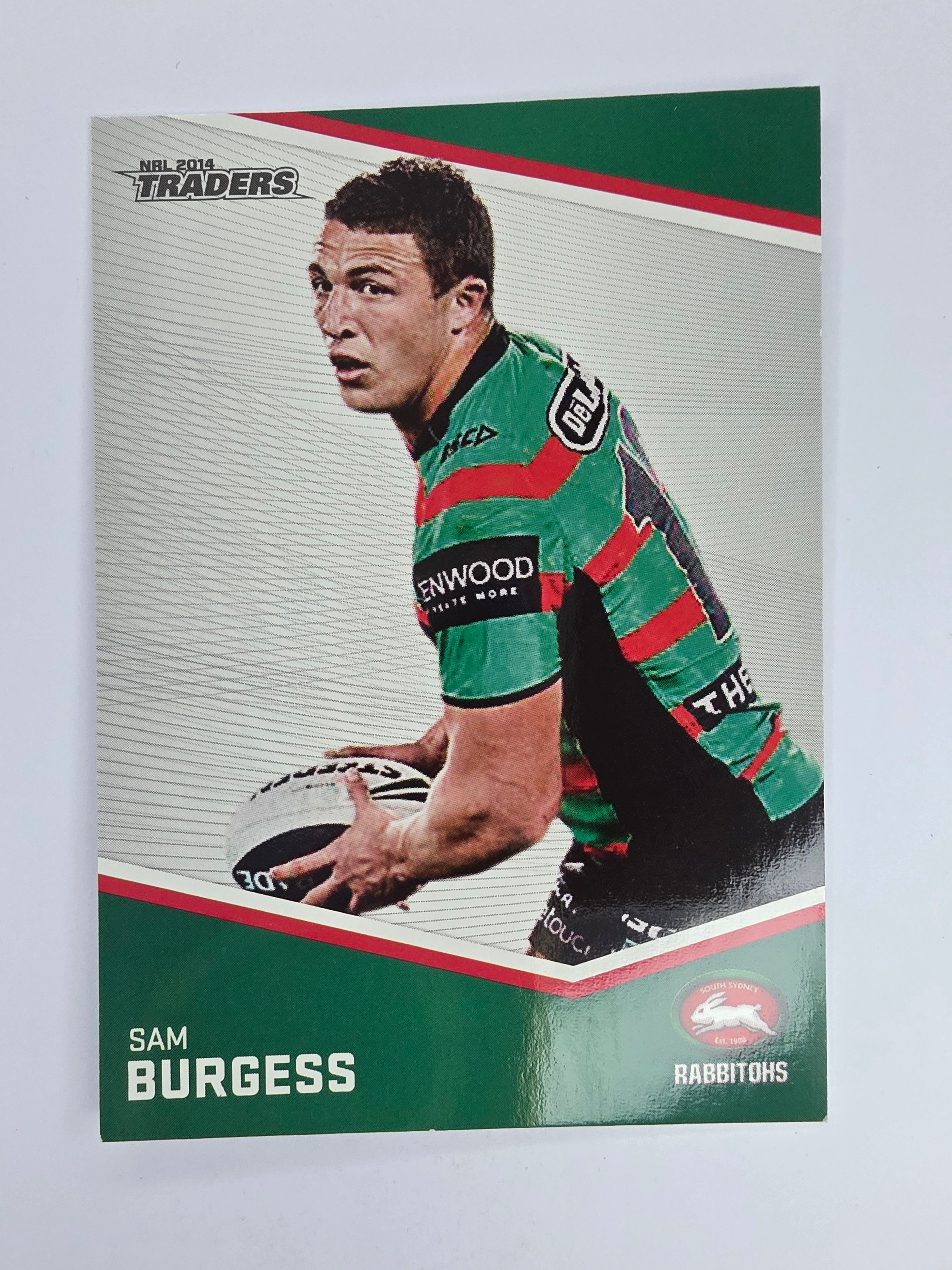 NRL 2014 Traders Base Card #124 Sam Burgess South Sydney Rabbitohs