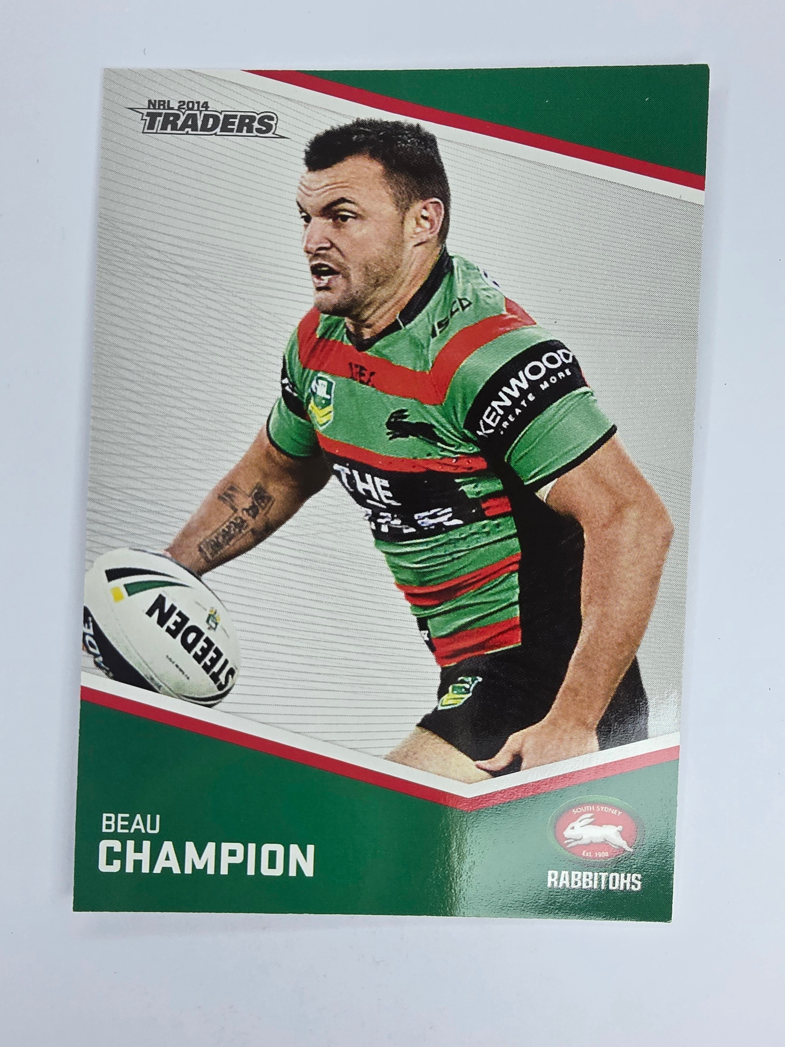 NRL 2014 Traders Base Card #125 Beau Champion South Sydney Rabbitohs