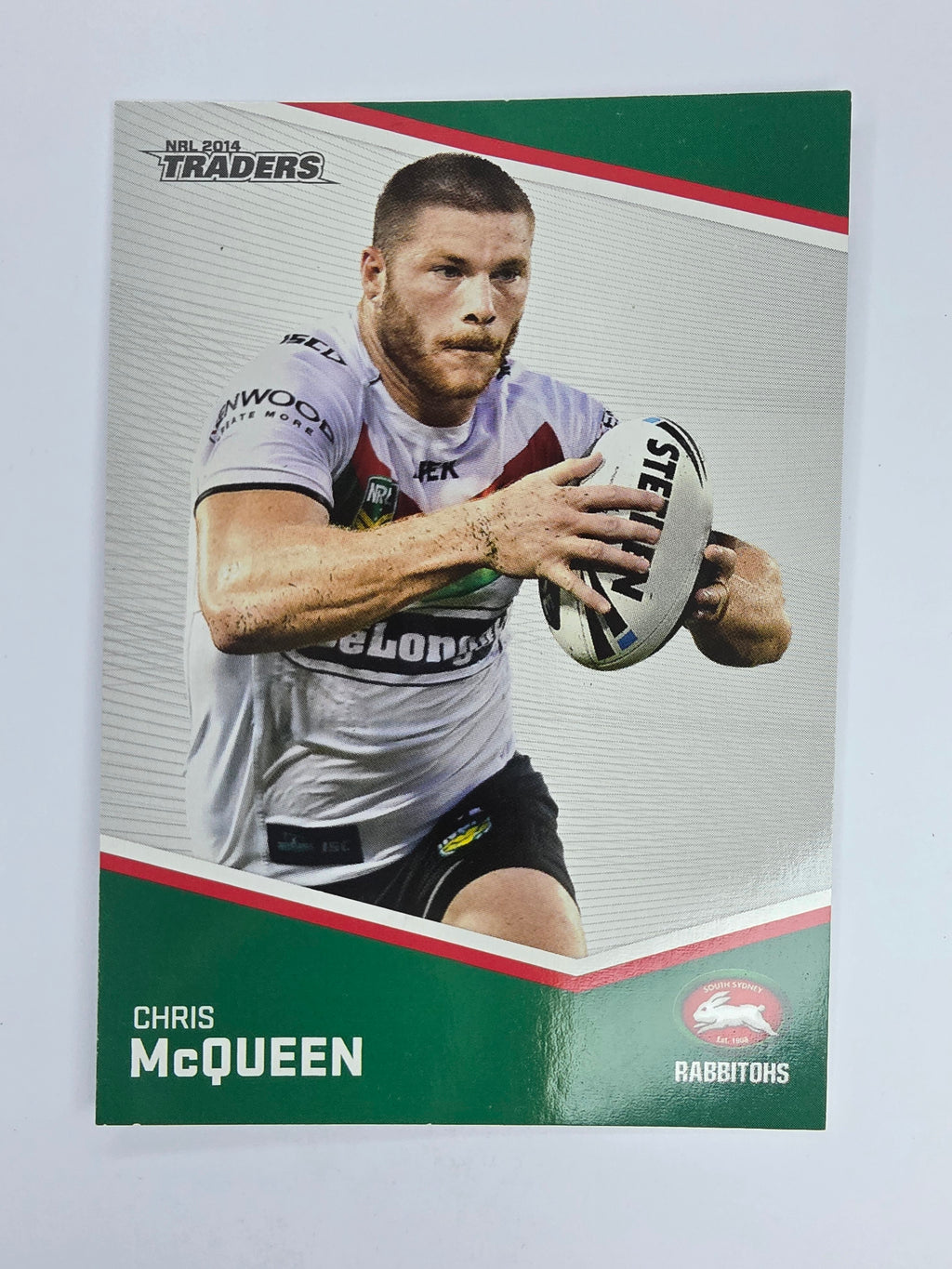 NRL 2014 Traders Base Card #128 Chris McQueen South Sydney Rabbitohs