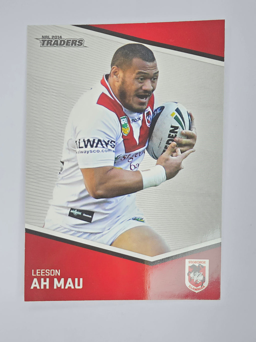 NRL 2014 Traders Base Card #134 Leeson Ah Mau St George Illawarra Dragons