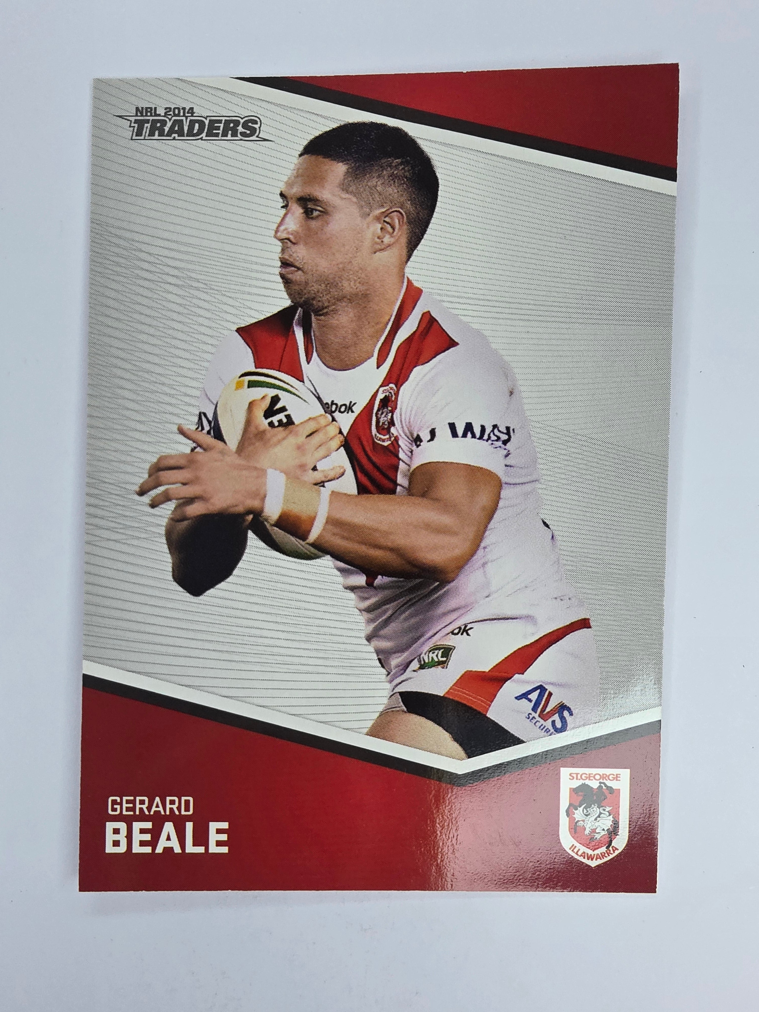 NRL 2014 Traders Base Card #135 Gerard Beale St George Illawarra Dragons