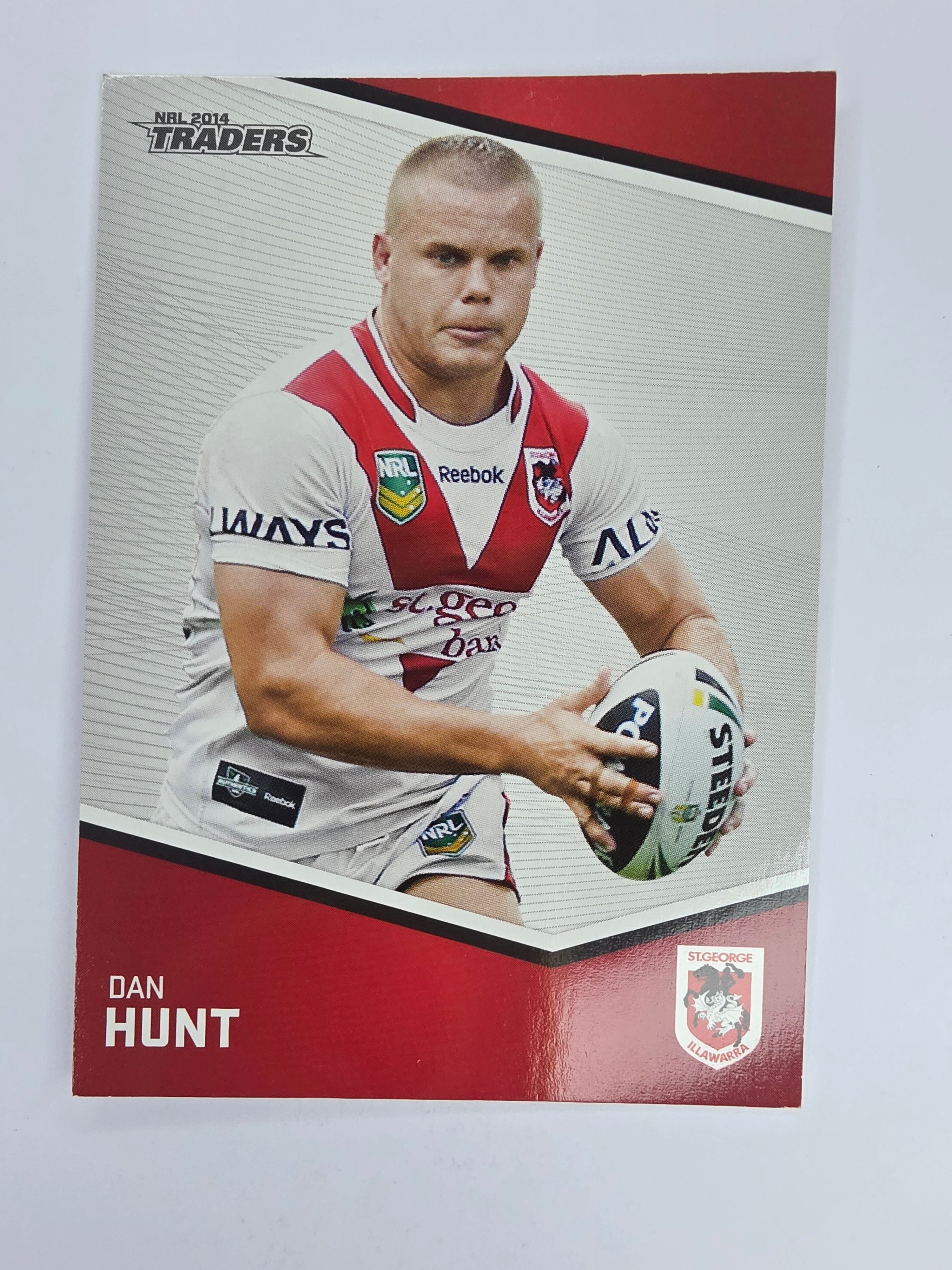 NRL 2014 Traders Base Card #139 Dan Hunt St George Illawarra Dragons