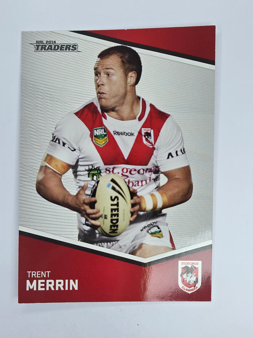 NRL 2014 Traders Base Card #140 Trent Merrin St George Illawarra Dragons