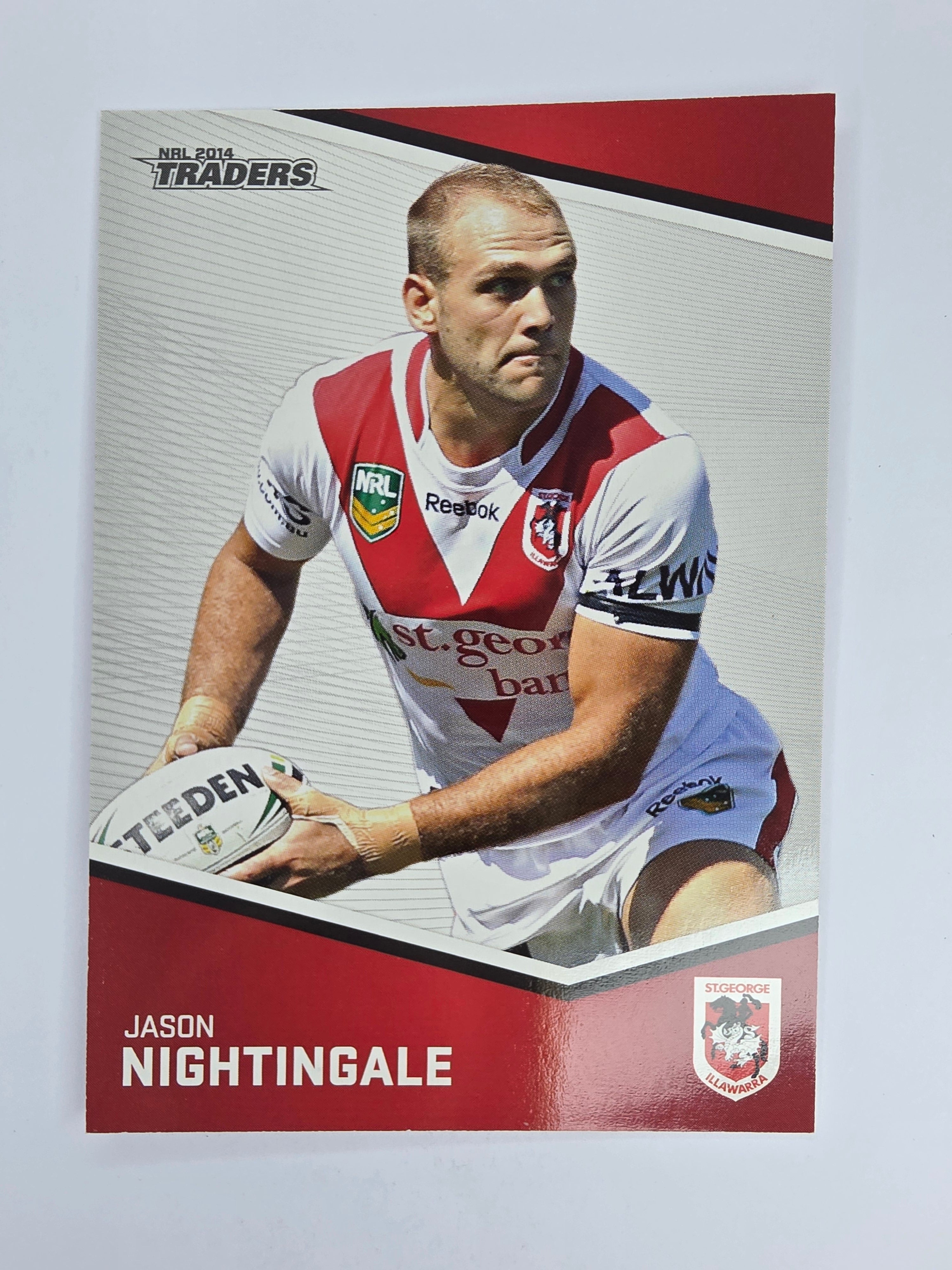 NRL 2014 Traders Base Card #142 Jason Nightingale St George Illawarra Dragons