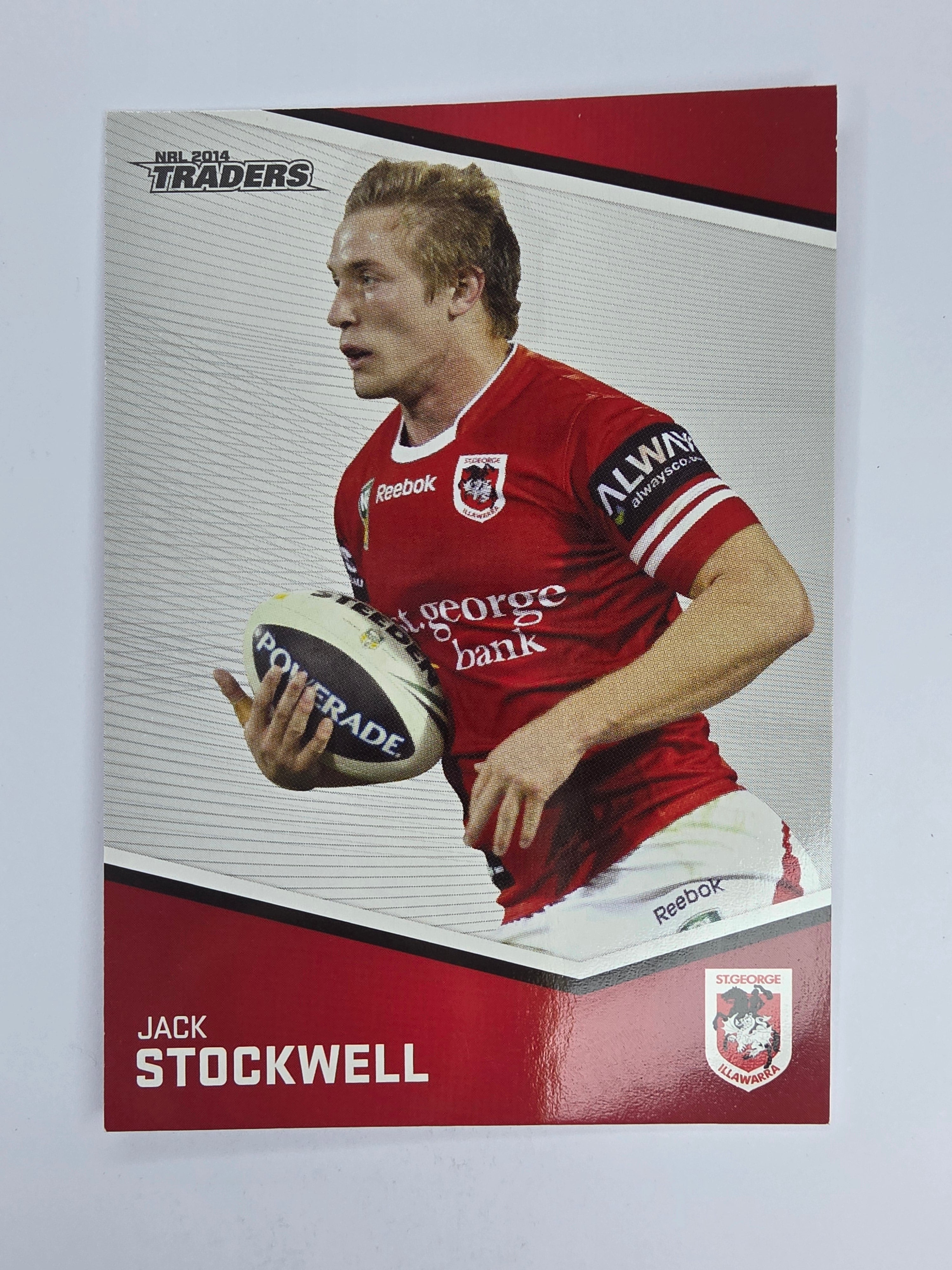 NRL 2014 Traders Base Card #143 Jack Stockwell St George Illawarra Dragons