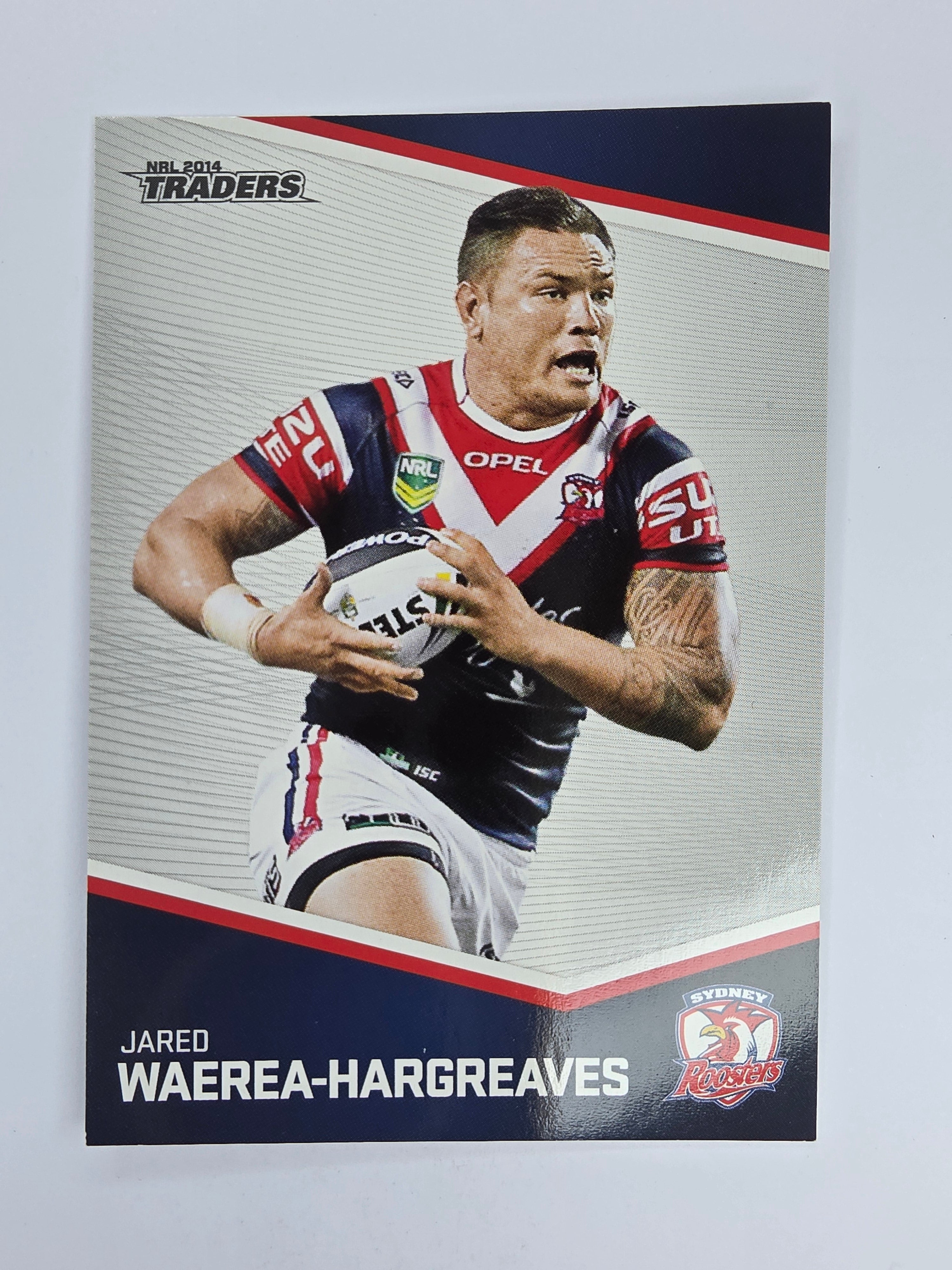 NRL 2014 Traders Base Card #153 Jared Waerea-Hargreaves Sydney Roosters