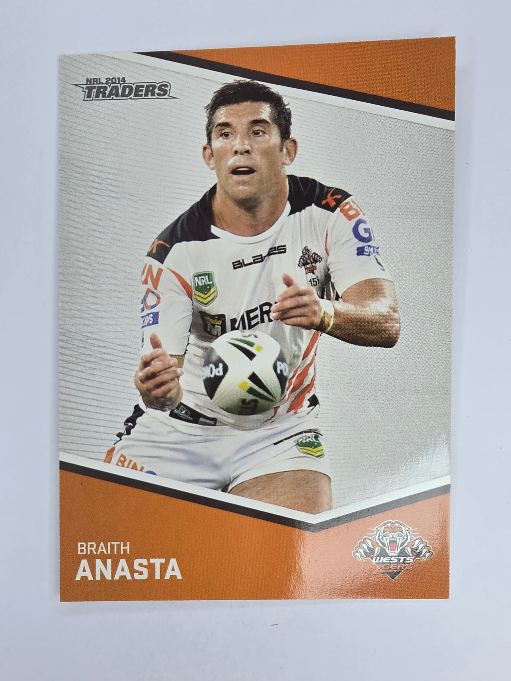 NRL 2014 Traders Base Card #167 Braith Anasta Wests Tigers
