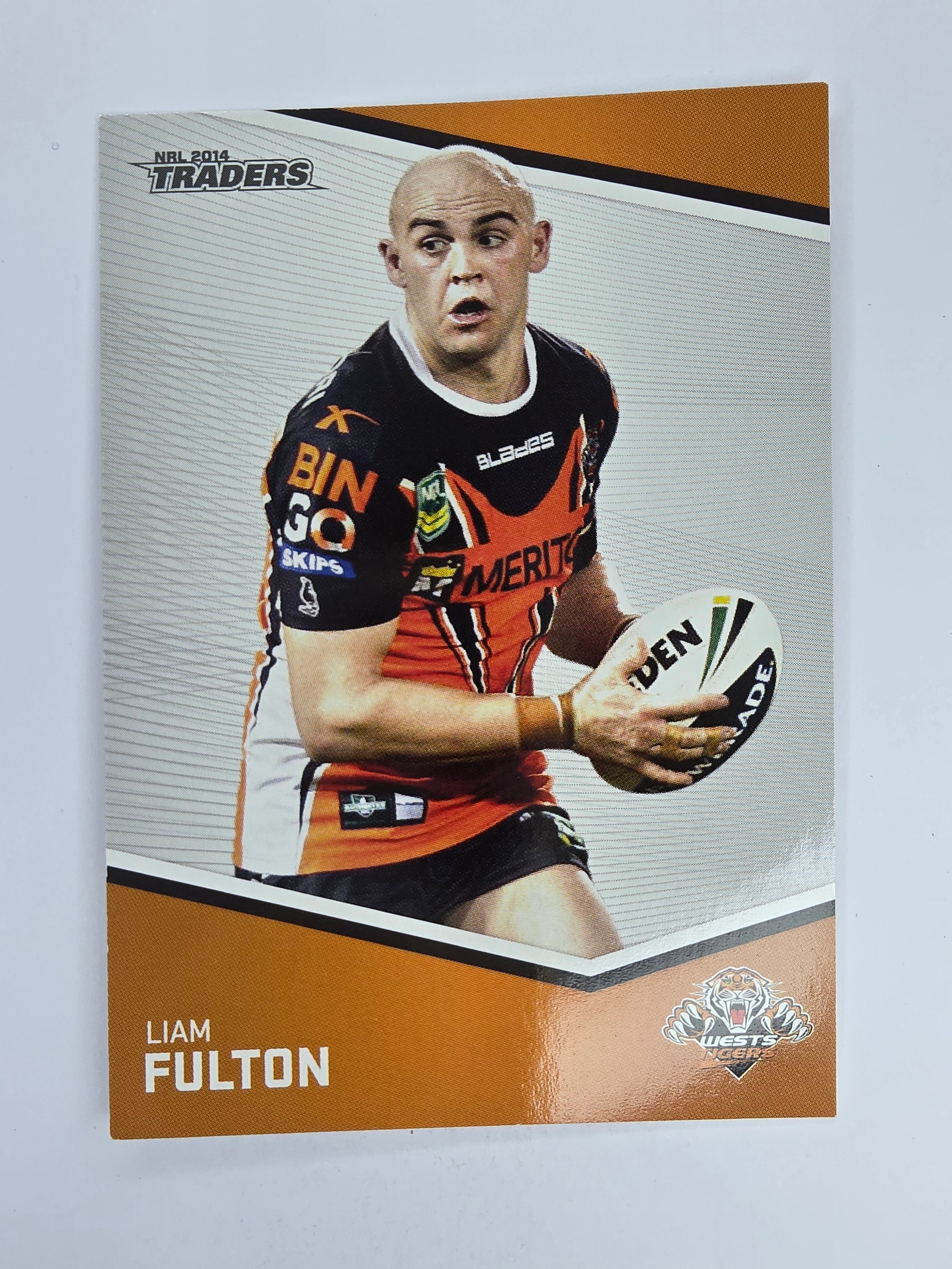 NRL 2014 Traders Base Card #169 Liam Fulton Wests Tigers