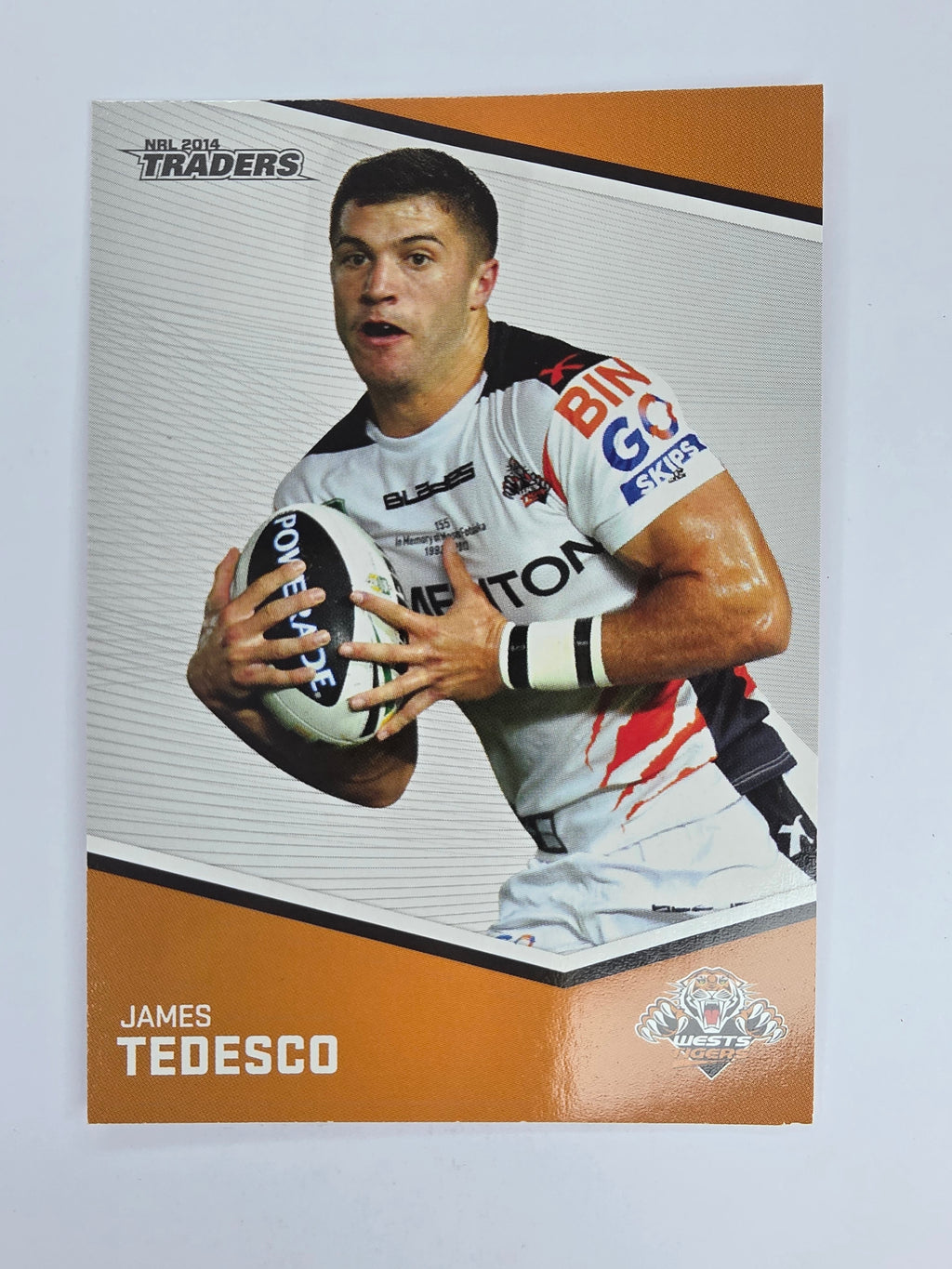NRL 2014 Traders Base Card #175 James Tedesco Wests Tigers