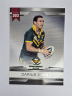 NRL 2012 Limited Edition Base Card #1 Darius Boyd Australia