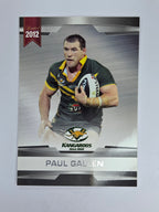 NRL 2012 Limited Edition Base Card #3 Paul Gallen Australia