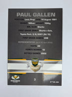 NRL 2012 Limited Edition Base Card #3 Paul Gallen Australia
