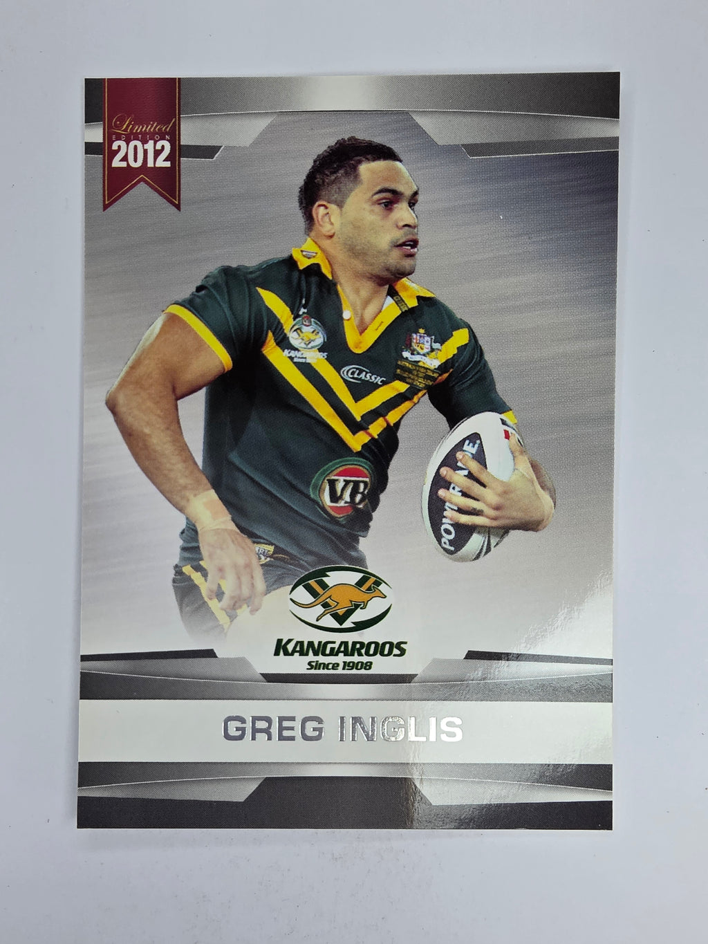 NRL 2012 Limited Edition Base Card #6 Greg Inglis Australia