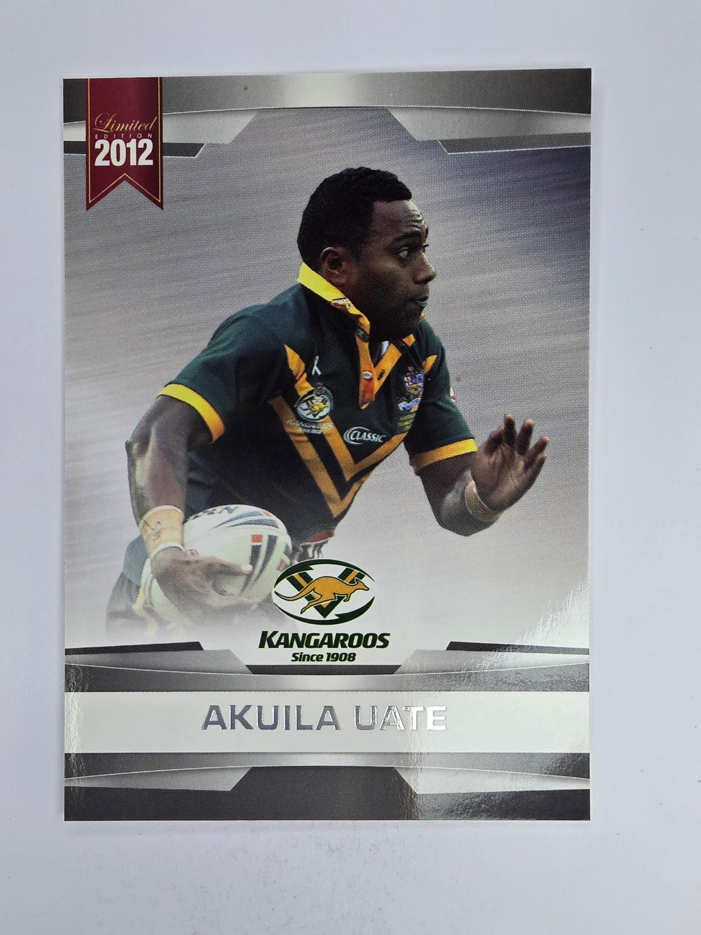 NRL 2012 Limited Edition Base Card #11 Akuila Uate Australia