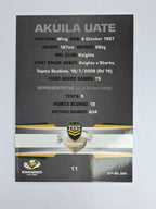 NRL 2012 Limited Edition Base Card #11 Akuila Uate Australia