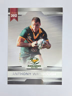 NRL 2012 Limited Edition Base Card #12 Anthony Watmough Australia