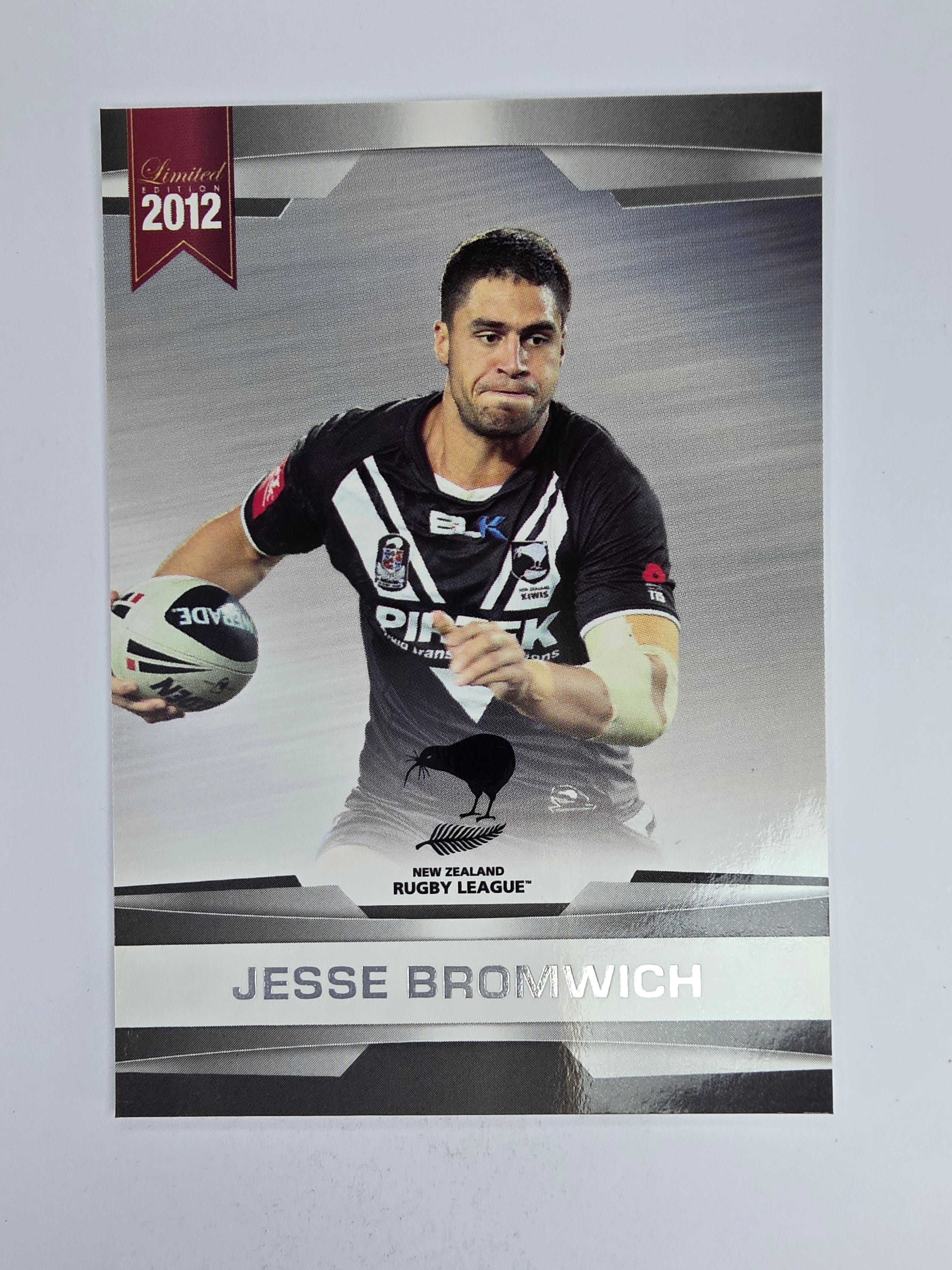 NRL 2012 Limited Edition Base Card #13 Jesse Bromwich New Zealand