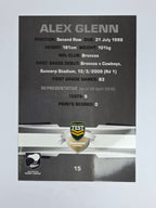 NRL 2012 Limited Edition Base Card #15 Alex Glenn New Zealand