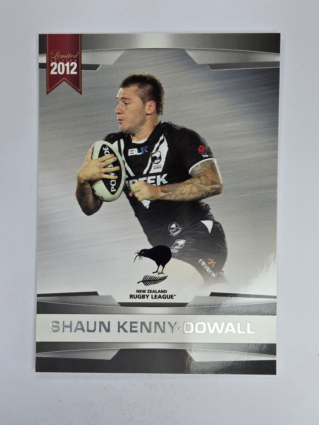 NRL 2012 Limited Edition Base Card #18 Shaun Kenny-Dowall New Zealand