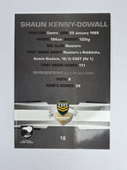 NRL 2012 Limited Edition Base Card #18 Shaun Kenny-Dowall New Zealand