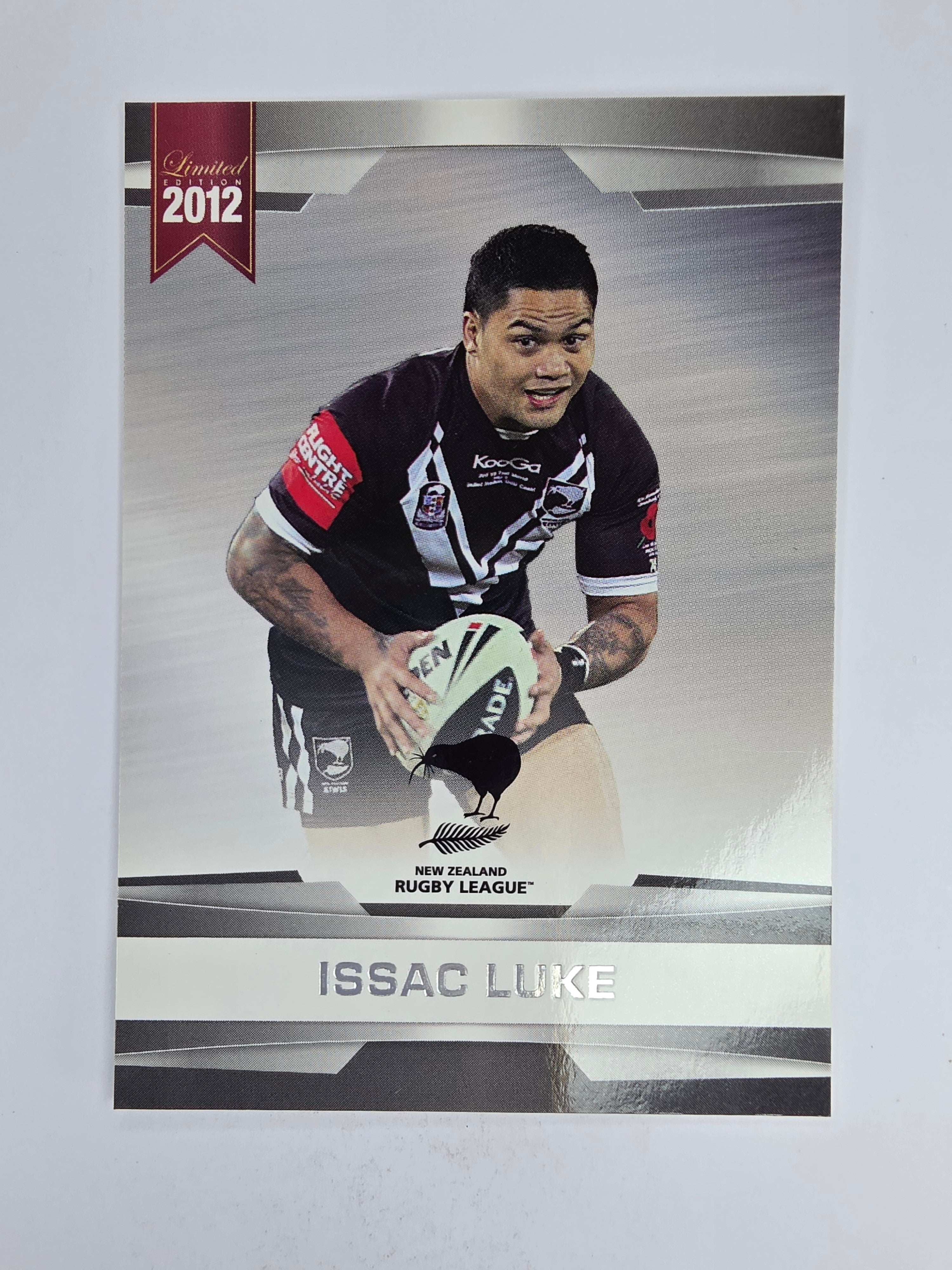 NRL 2012 Limited Edition Base Card #19 Issac Luke New Zealand