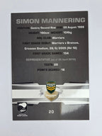 NRL 2012 Limited Edition Base Card #20 Simon Mannering New Zealand