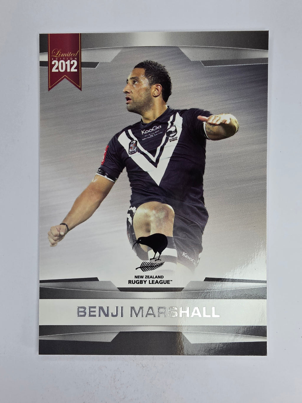 NRL 2012 Limited Edition Base Card #21 Benji Marshall New Zealand
