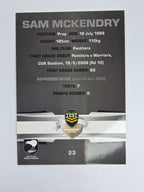 NRL 2012 Limited Edition Base Card #23 Sam McKendry New Zealand