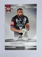 NRL 2012 Limited Edition Base Card #24 Frank Pritchard New Zealand