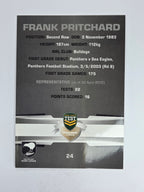 NRL 2012 Limited Edition Base Card #24 Frank Pritchard New Zealand
