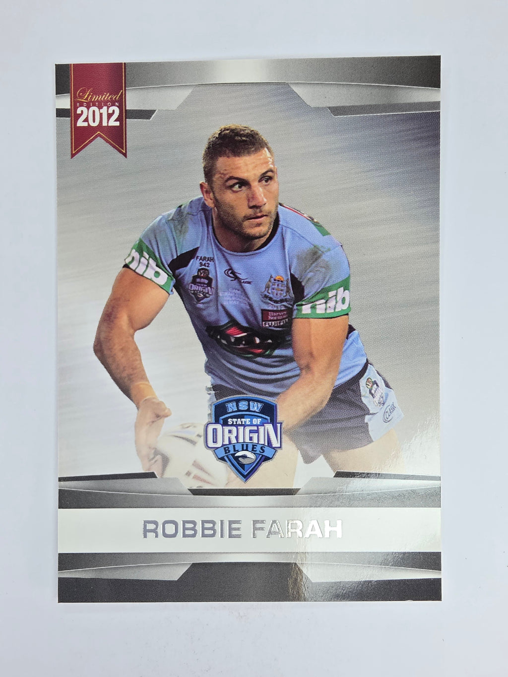 NRL 2012 Limited Edition Base Card #27 Robbie Farah State of Origin NSW
