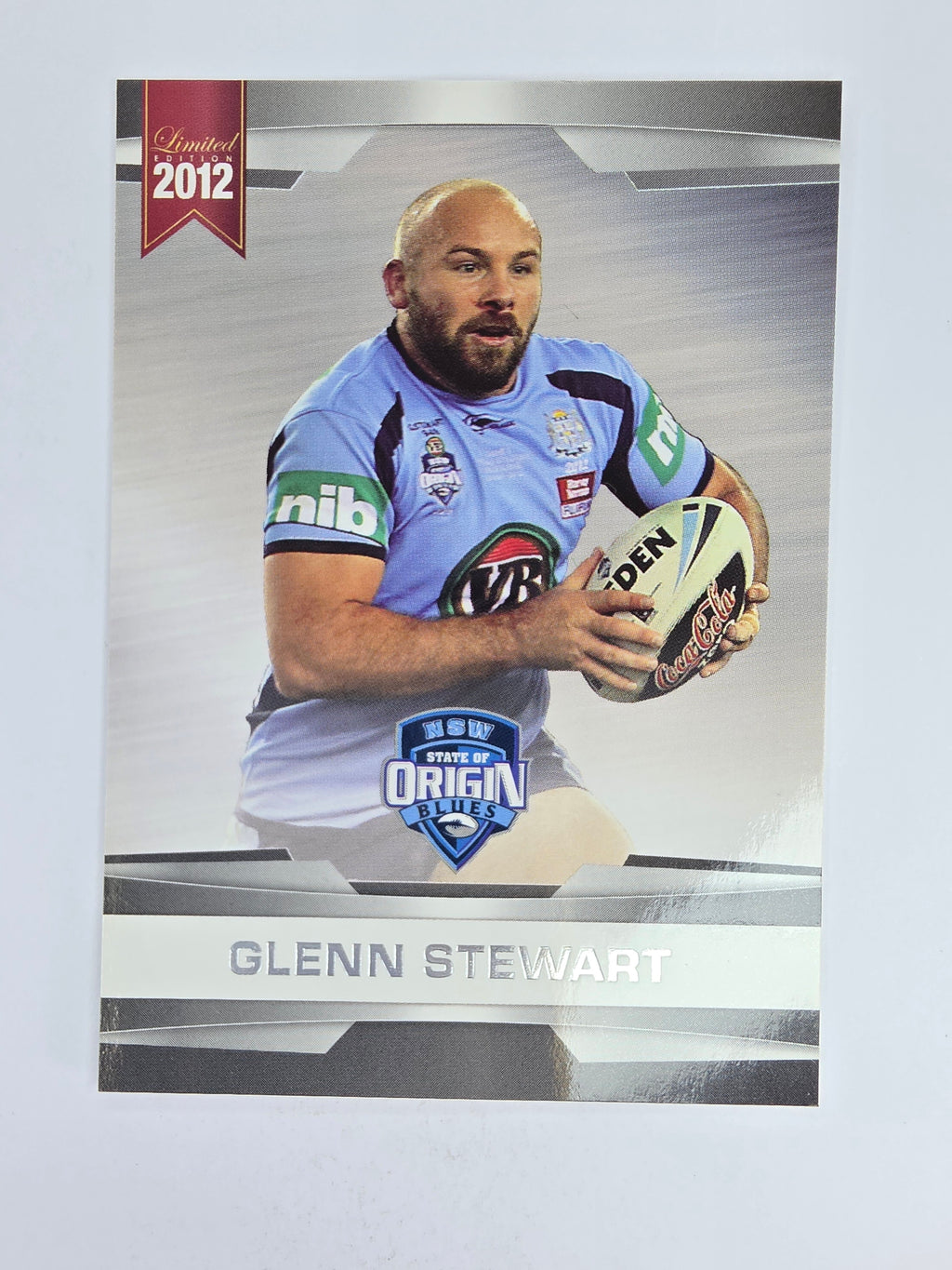 NRL 2012 Limited Edition Base Card #33 Glenn Stewart State of Origin NSW