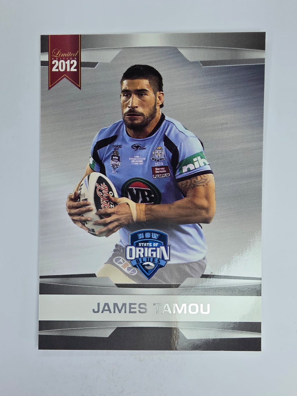 NRL 2012 Limited Edition Base Card #34 James Tamou State of Origin NSW
