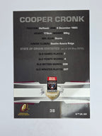 NRL 2012 Limited Edition Base Card #38 Cooper Cronk State of Origin QLD