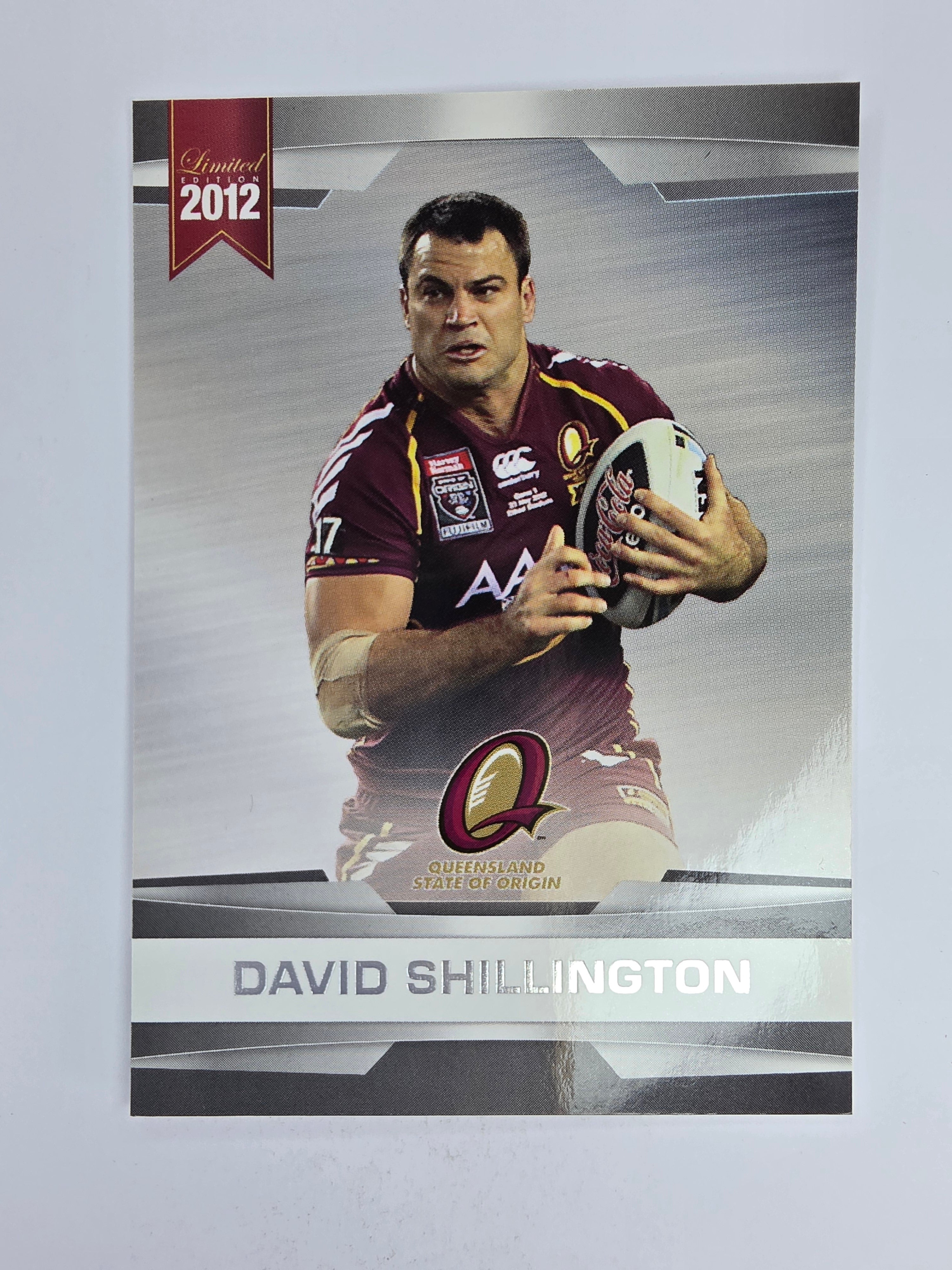 NRL 2012 Limited Edition Base Card #43 David Shillington State of Origin QLD