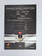 NRL 2012 Limited Edition Base Card #43 David Shillington State of Origin QLD